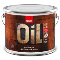 Масло-воск BRITE FLEXX для террасной доски бесцветное, 9 л 