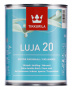 Краска Tikkurila "Луя 20" (LUJA 20) 0,9л база С полуматовая акрилатная для стен и потолков в помещениях, требующих частого мытья 