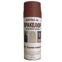 258136 Краска с эффектом трещин - финишное покрытие (красный), спрей 0,34кг
