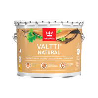 Лазурь Tikkurila "Валти Натурал"(VALTTI NATURAL) 9л п/гл ультрастойкая с прозрачным покрытием для наружных работ