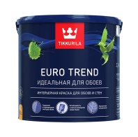 Краска EURO TREND база С 2,7л матовая для стен и обоев