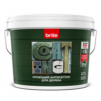 Антисептик BRITE FLEXX для дерева кроющий база А, 2,7л 