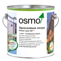 Лазурь однослойная OSMO (Einma-lasur HS) 9212 серебристый тополь д/наруж. и внутр. работ 0,125л 