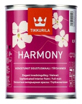 Краска Tikkurila "Гармония" (HARMONY) 0,9л база С матовая акриловая для стен и потолков в помещениях, не требующих частого мытья