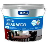 Краска Текс Моющаяся ПРОФИ база А 9л 