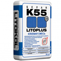 Клеевая смесь LITOPLUS K55 белый 25кг LITOKOL