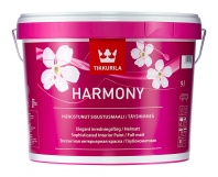 Краска Tikkurila "Гармония" (HARMONY) 9л база С матовая акриловая для стен и потолков в помещениях, не требующих частого мытья
