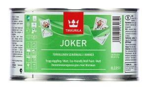 Краска Tikkurila "Джокер" (JOKER) 0,9л база С матовая латексная для стен и потолков внутри помещений