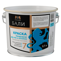 Краска Командор "Бали" база А 2,7л матовая для стен и потолков