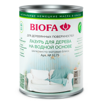 Лазурь для дерева на водной основе BIOFA (5175) 5103 Голубое небо 0,125л  