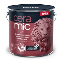 Краска Brite Ceramic "Для интенсивно используемых помещений" база А 2,7л шелковисто матовая