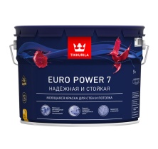 Краска EURO POWER 7 база А 9л матовая для стен и потолков