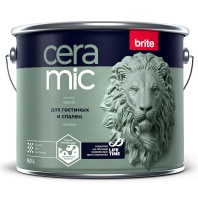 Краска Brite Ceramic "Для гостиных и спален" база С 9л матовая Краска Brite Ceramic "Для гостиных и спален" база С 9л матовая