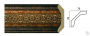 169-767 Карниз широкий (76*76*2,4м) темно-коричневый уп.12шт +